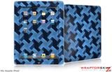 iPad Skin Retro Houndstooth Blue