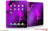 iPad Skin Halftone Splatter Hot Pink Purple