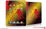 iPad Skin Halftone Splatter Yellow Red