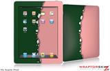 iPad Skin Ripped Colors Green Pink