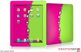 iPad Skin Ripped Colors Hot Pink Neon Green