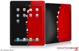 iPad Skin Ripped Colors Black Red