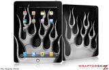 iPad Skin - Metal Flames Chrome