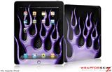 iPad Skin - Metal Flames Purple