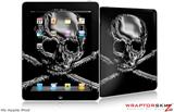 iPad Skin - Chrome Skull on Black