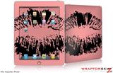 iPad Skin - Big Kiss Lips Black on Pink