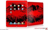 iPad Skin - Big Kiss Lips Black on Red