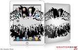 iPad Skin - Big Kiss Lips Black on White