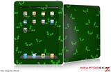 iPad Skin - Christmas Holly Leaves on Green