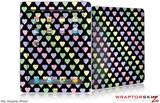 iPad Skin - Pastel Hearts on Black