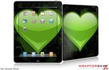 iPad Skin - Glass Heart Grunge Green