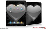 iPad Skin - Glass Heart Grunge Gray