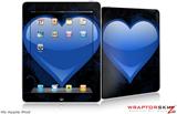 iPad Skin - Glass Heart Grunge Blue