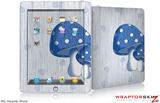 iPad Skin - Mushrooms Blue