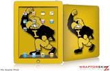 iPad Skin - Iowa Hawkeyes Herky on Gold