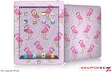 iPad Skin - Flamingos on Pink