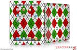 iPad Skin - Argyle Red and Green