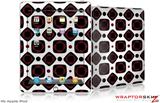 iPad Skin - Red And Black Squared