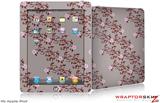 iPad Skin - Victorian Design Red