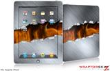 iPad Skin - Ripped Metal Fire