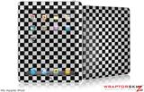 iPad Skin - Checkered Canvas Black and White