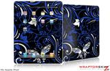 iPad Skin - Twisted Garden Blue and White