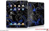 iPad Skin - Twisted Garden Gray and Blue