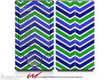 Zig Zag Blue Green - Decal Style skin fits Zune 80/120GB  (ZUNE SOLD SEPARATELY)