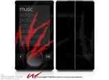 WraptorSkinz WZ on Black - Decal Style skin fits Zune 80/120GB  (ZUNE SOLD SEPARATELY)