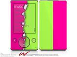 Ripped Colors Hot Pink Neon Green - Decal Style skin fits Zune 80/120GB  (ZUNE SOLD SEPARATELY)