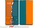 Ripped Colors Orange Seafoam Green - Decal Style skin fits Zune 80/120GB  (ZUNE SOLD SEPARATELY)