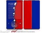Ripped Colors Blue Red - Decal Style skin fits Zune 80/120GB  (ZUNE SOLD SEPARATELY)