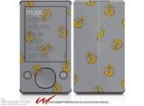 Anchors Away Gray - Decal Style skin fits Zune 80/120GB  (ZUNE SOLD SEPARATELY)