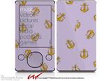 Anchors Away Lavender - Decal Style skin fits Zune 80/120GB  (ZUNE SOLD SEPARATELY)