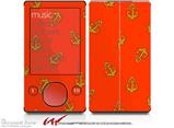 Anchors Away Red - Decal Style skin fits Zune 80/120GB  (ZUNE SOLD SEPARATELY)