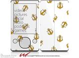 Anchors Away White - Decal Style skin fits Zune 80/120GB  (ZUNE SOLD SEPARATELY)