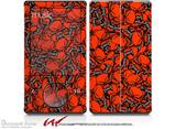 Scattered Skulls Red - Decal Style skin fits Zune 80/120GB  (ZUNE SOLD SEPARATELY)