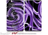 Alecias Swirl 02 Purple - Decal Style skin fits Zune 80/120GB  (ZUNE SOLD SEPARATELY)