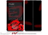 Oriental Dragon Red on Black - Decal Style skin fits Zune 80/120GB  (ZUNE SOLD SEPARATELY)