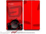 Oriental Dragon Black on Red - Decal Style skin fits Zune 80/120GB  (ZUNE SOLD SEPARATELY)