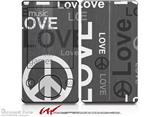 Love and Peace Gray - Decal Style skin fits Zune 80/120GB  (ZUNE SOLD SEPARATELY)