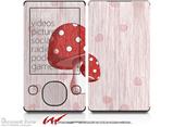 Mushrooms Red - Decal Style skin fits Zune 80/120GB  (ZUNE SOLD SEPARATELY)
