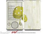 Mushrooms Yellow - Decal Style skin fits Zune 80/120GB  (ZUNE SOLD SEPARATELY)