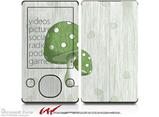 Mushrooms Green - Decal Style skin fits Zune 80/120GB  (ZUNE SOLD SEPARATELY)