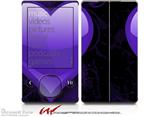 Glass Heart Grunge Purple - Decal Style skin fits Zune 80/120GB  (ZUNE SOLD SEPARATELY)