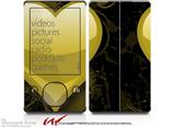 Glass Heart Grunge Yellow - Decal Style skin fits Zune 80/120GB  (ZUNE SOLD SEPARATELY)