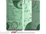 Feminine Yin Yang Green - Decal Style skin fits Zune 80/120GB  (ZUNE SOLD SEPARATELY)