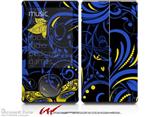 Twisted Garden Blue and Yellow - Decal Style skin fits Zune 80/120GB  (ZUNE SOLD SEPARATELY)