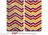 Zig Zag Yellow Burgundy Orange - Decal Style skin fits Zune 80/120GB  (ZUNE SOLD SEPARATELY)