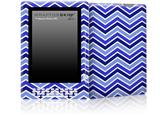 Zig Zag Blues - Decal Style Skin for Amazon Kindle DX